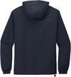 Am image of a Custom SportTek Packable Anorak in True Navy!