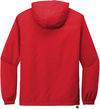 Am image of a Custom SportTek Packable Anorak in True Red!