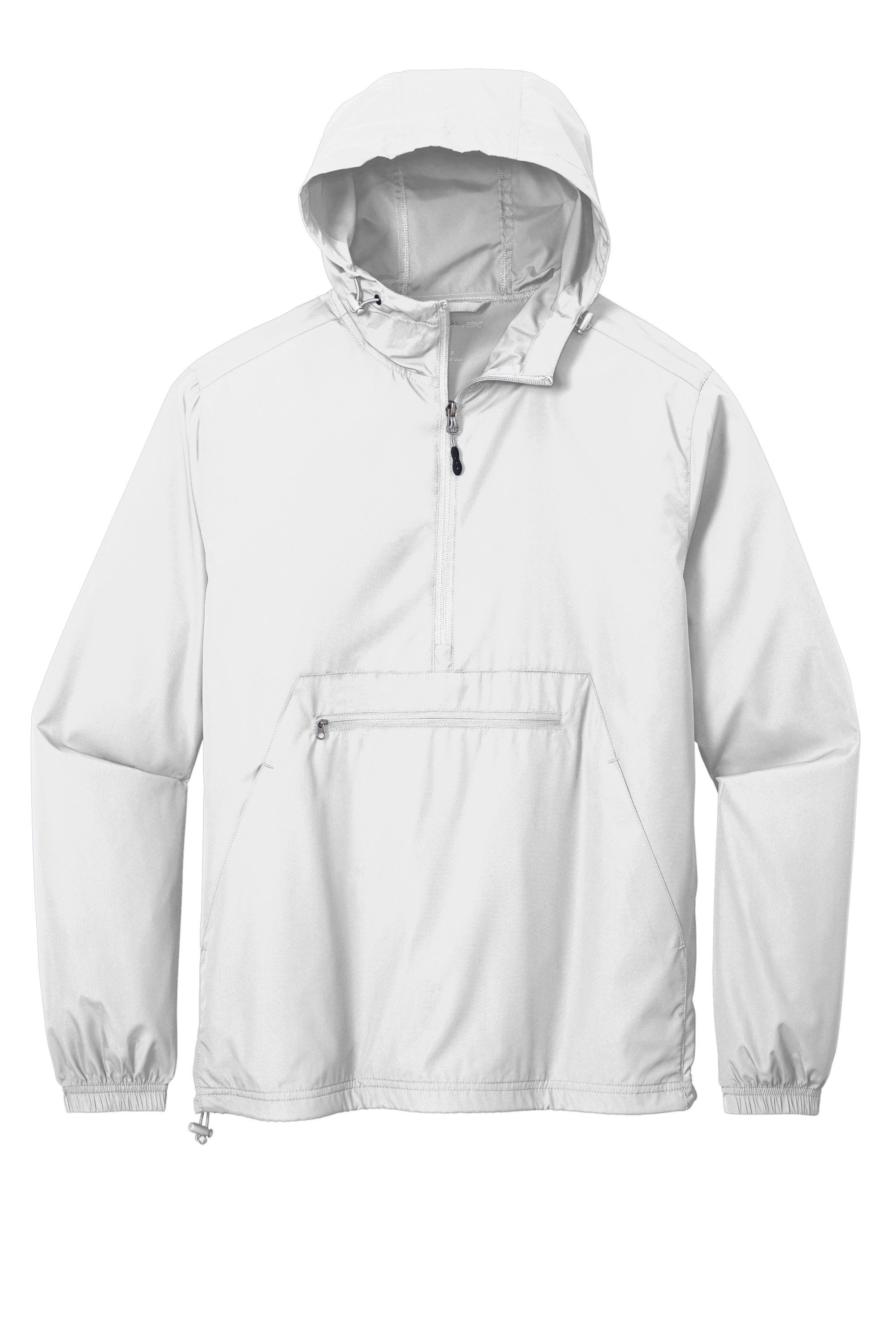 SportTek Packable Anorak in White