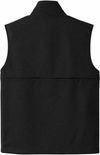 An image of a Custom SportTek Soft Shell Vest in Deep Black!