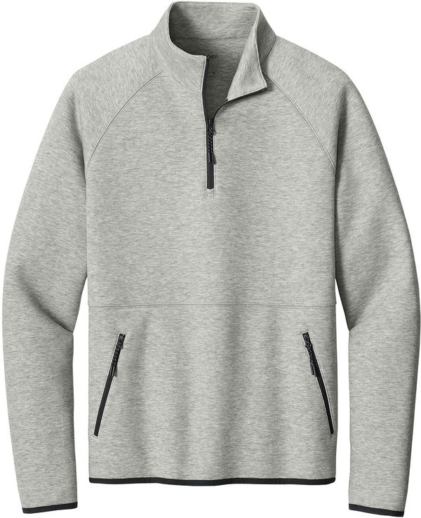 An image of a Custom Sport Tek Phenom Quarter Zip in Athletic Heather!