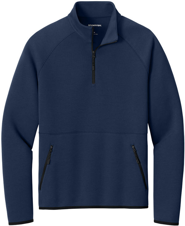 An image of a Custom Sport Tek Phenom Quarter Zip in True Navy!