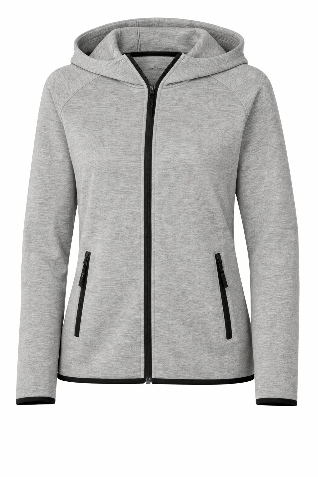 Sport Tek Womens Phenom Full Zip Hoodie in Athletic Heather