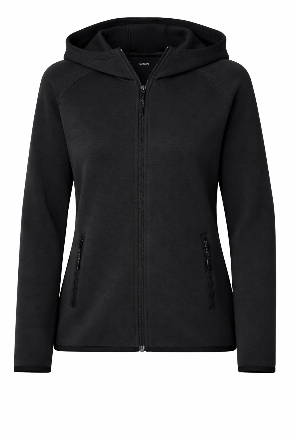 Sport Tek Womens Phenom Full Zip Hoodie in Black