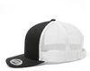 An image of a Custom Sport Tek YP Classics Retro Trucker Cap in Black/White!