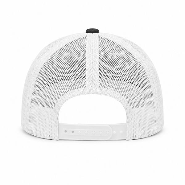 An image of a Custom Sport Tek YP Classics Retro Trucker Cap in Black/White!