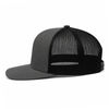 An image of a Custom Sport Tek YP Classics Retro Trucker Cap in Graphite/Black!