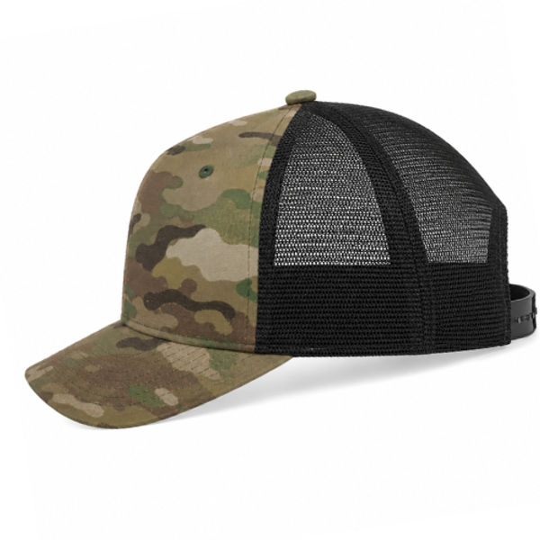 An image of a Custom Sport Tek YP Classics Retro Trucker Cap in Multicam!