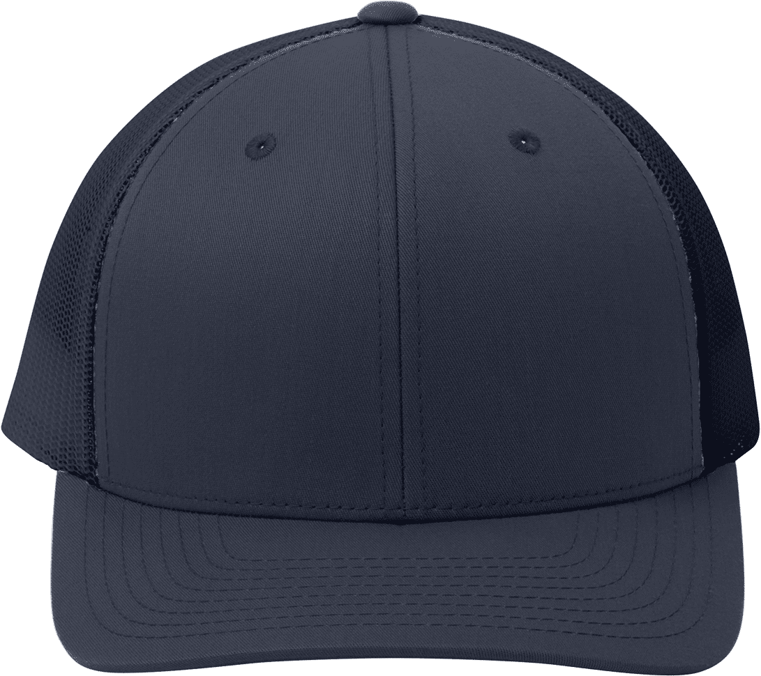 Sport Tek YP Classics Retro Trucker Cap in True Navy/True Navy