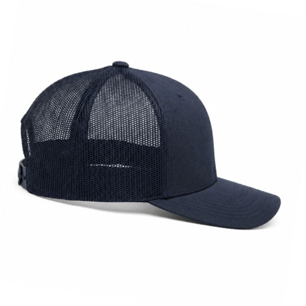 An image of a Custom Sport Tek YP Classics Retro Trucker Cap in True Navy/True Navy!