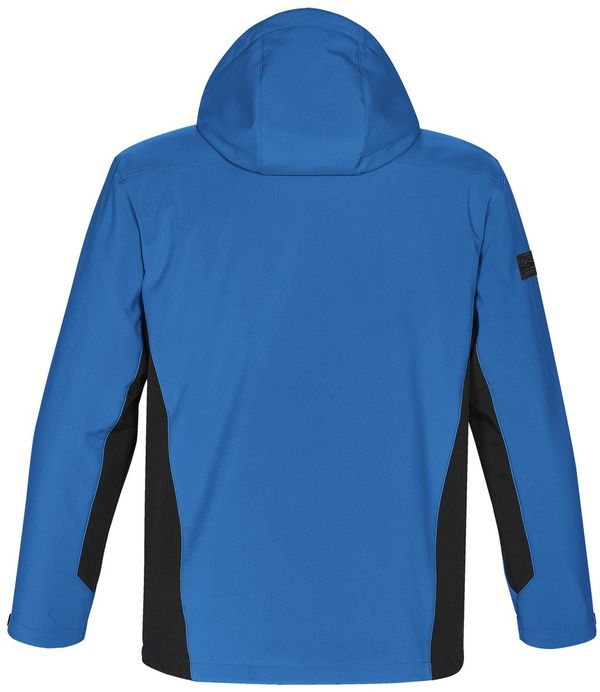 Am image of a Custom Stormtech Mens Atmosphere 3 in 1 System Jacket in MARINE BLUE / BLACK!