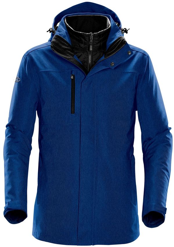 Am image of a Custom Stormtech Men's Avalante System Jacket in Marine Blue!