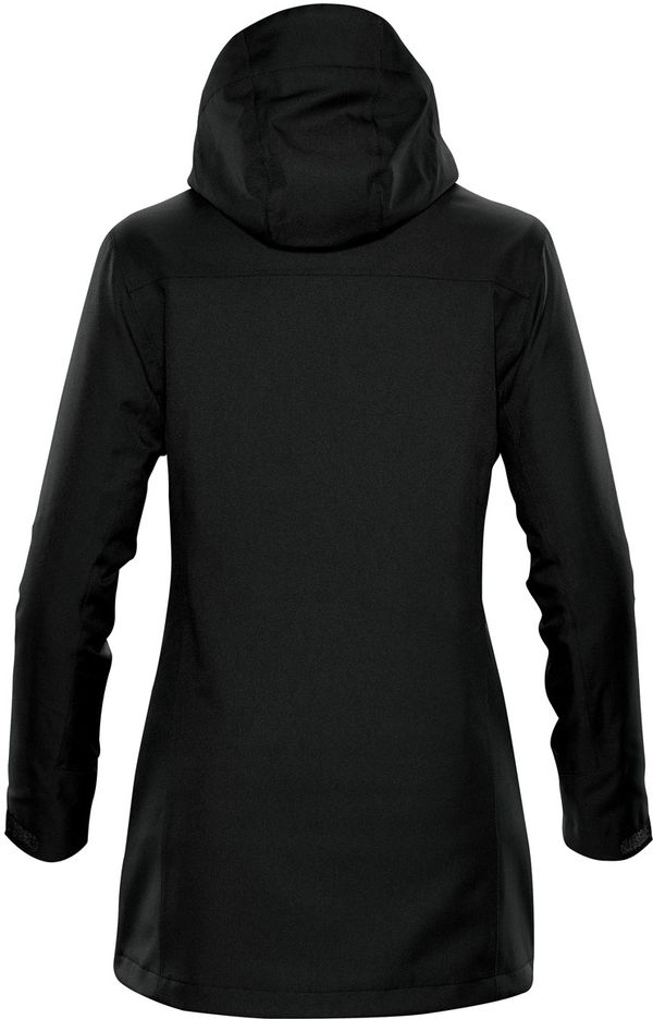 Am image of a Custom Stormtech Women's Avalante System Jacket in Black!