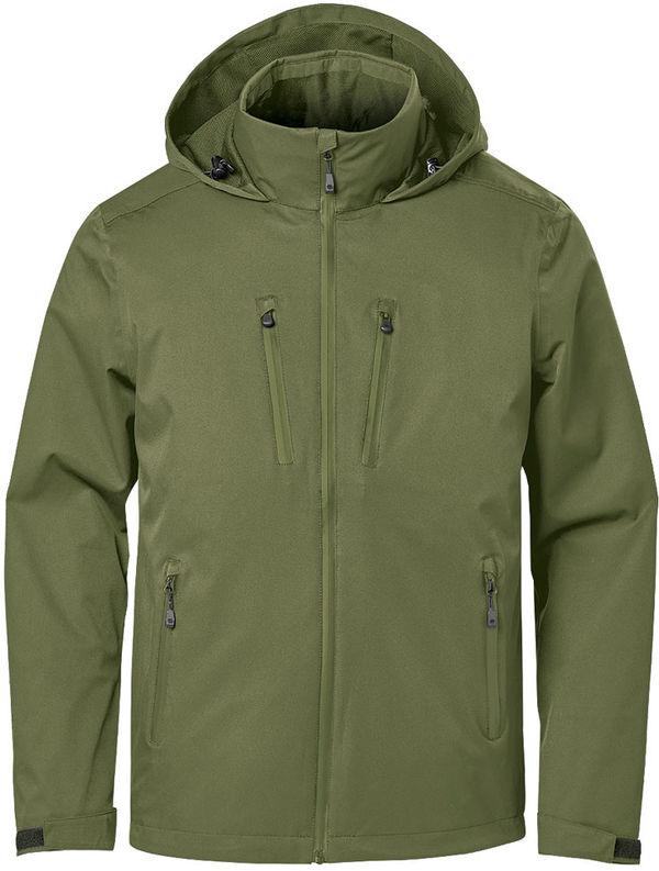 Am image of a Custom Stormtech Mens Scirocco Lightweight Shell in Sage Green!