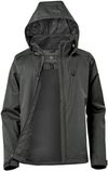 Am image of a Custom Stormtech Womens Scirocco Lightweight Shell in Graphite!