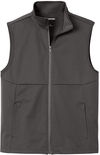 Am image of a Custom SportTek Soft Shell Vest in Graphite!