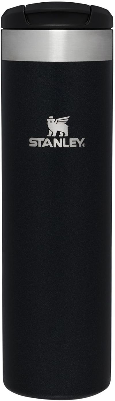 Am image of a Custom Stanley Aerolight Transit Bottle 20 oz in Black!