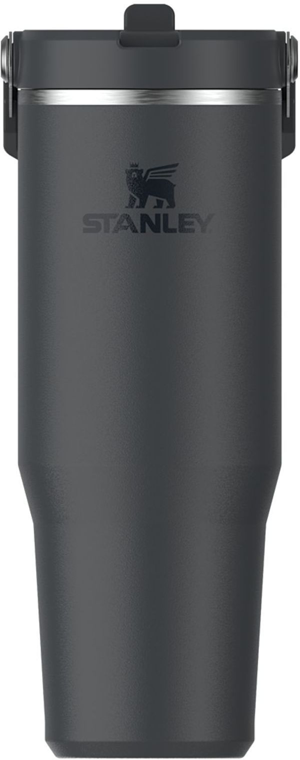 An image of a Custom Stanley IceFlow 2 Flip Straw Tumbler 30oz in Black!