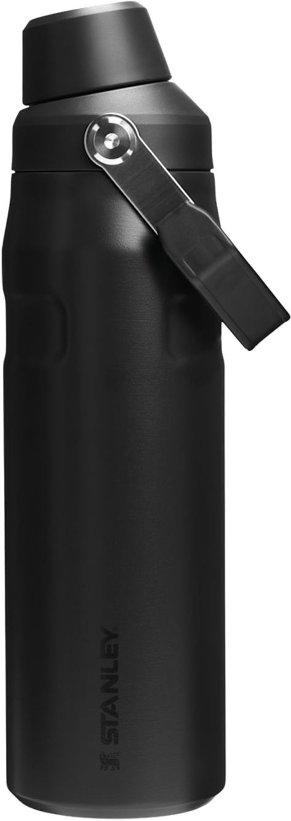 An image of a Custom Stanley IceFlow Bottle with Fast Flow Lid 24 oz in Black!