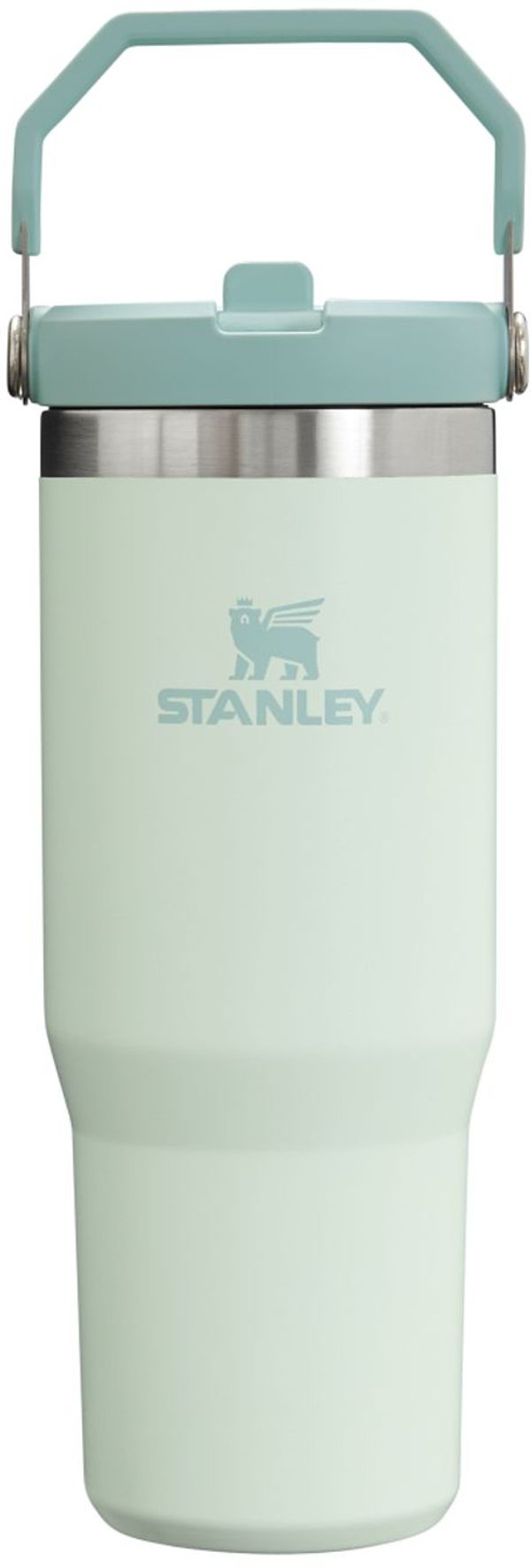 Am image of a Custom Stanley IceFlow Flip Straw Tumbler 30 oz in Mist!