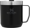 Am image of a Custom Stanley Legendary Camp Mug 12 oz in Black!