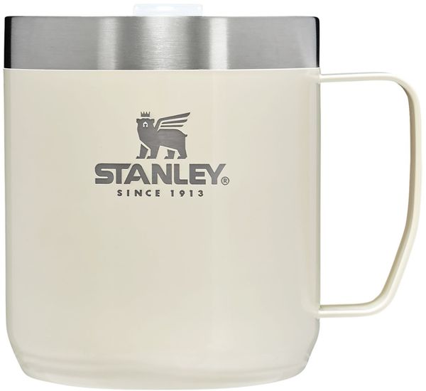 Am image of a Custom Stanley Legendary Camp Mug 12 oz in Cream!