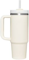 Am image of a Custom Stanley Quencher H2O FlowState Tumbler 30 oz in Cream!