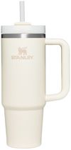 Am image of a Custom Stanley Quencher H2O FlowState Tumbler 30 oz in Cream!