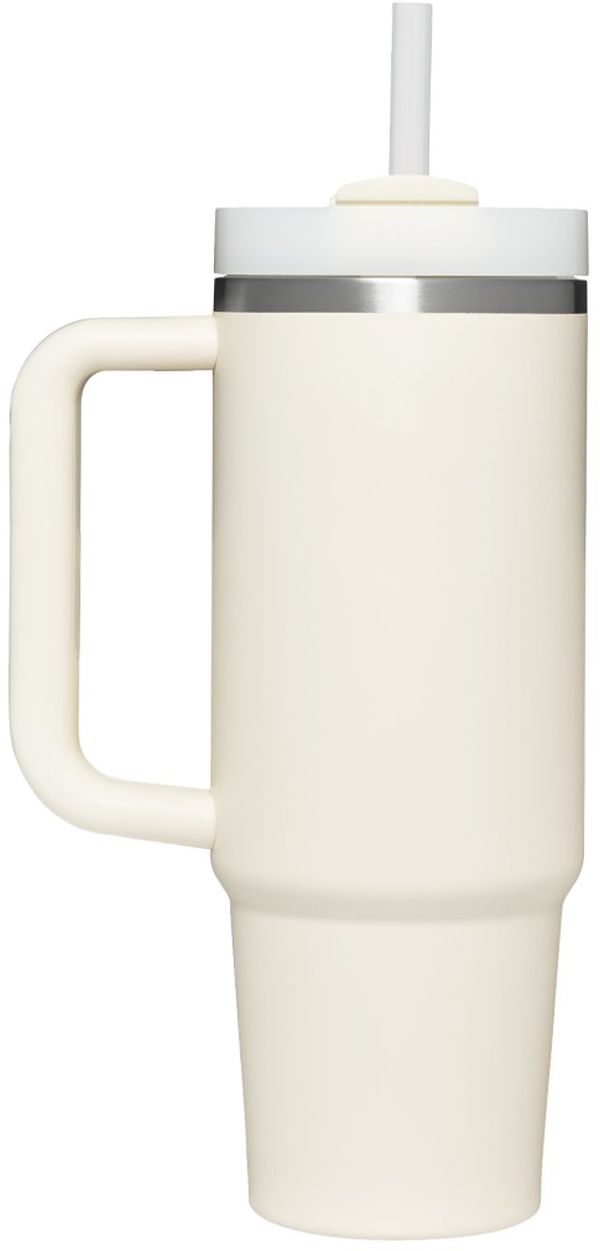 An image of a Custom Stanley Quencher H2O FlowState Tumbler 30 oz in Cream!
