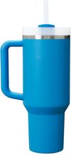 Am image of a Custom Stanley Quencher H2O FlowState Tumbler 40 oz in Azure!