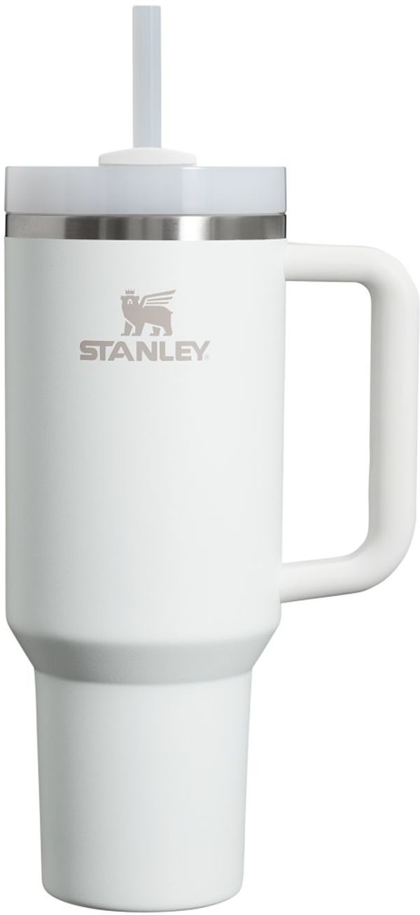 Am image of a Custom Stanley Quencher H2O FlowState Tumbler 40 oz in Frost!