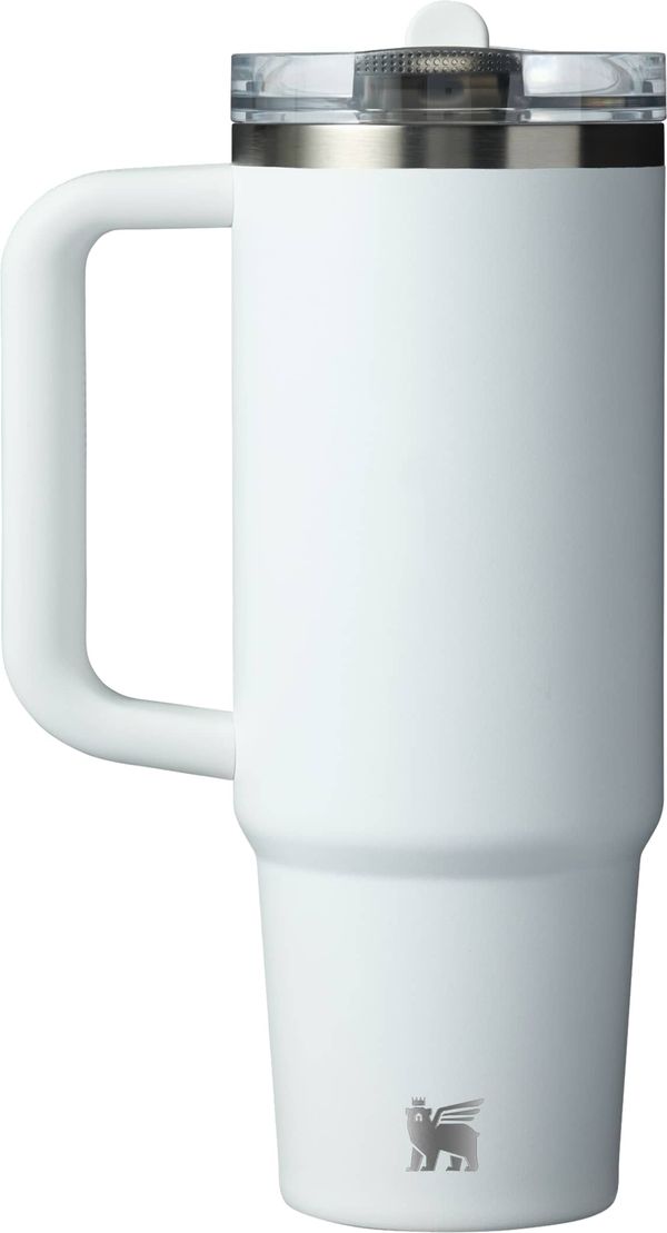 Am image of a Custom Stanley Quencher ProTour Flip Straw Tumbler 30 oz in Frost!