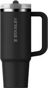 Am image of a Custom Stanley Quencher ProTour Flip Straw Tumbler 40 oz in Black!