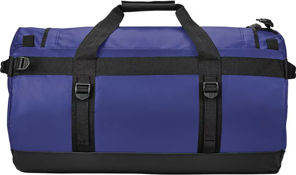 An image of a Custom Stormtech Atlantis Waterproof Gear Bag Large in OCEAN BLUE!