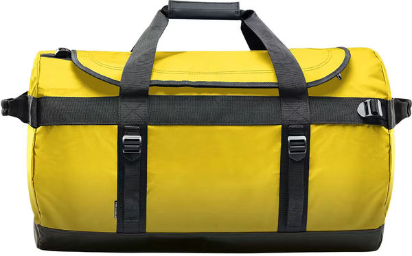 An image of a Custom STORMTECH ATLANTIS WATERPROOF GEAR BAG M in YELLOW / BLACK!