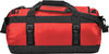 An image of a Custom Stormtech Atlantis Waterproof Gear Bag Small in BOLD RED / BLACK!