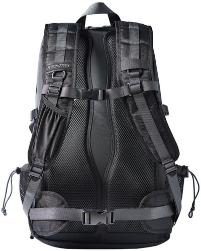 Am image of a Custom Stormtech Deluge Waterproof Backpack in BLACK / GRANITE!