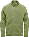 Am image of a Custom Stormtech Men's Avalante Full Zip Fleece Jacket in Sage Green Heather!