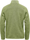 Am image of a Custom Stormtech Men's Avalante Full Zip Fleece Jacket in Sage Green Heather!