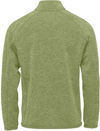 Am image of a Custom Stormtech Men's Avalante Quarter Zip Pullover in Sage Greene Heather!