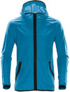 An image of a Custom Stormtech Men's Ozone Hooded Shell in Electric Blue!