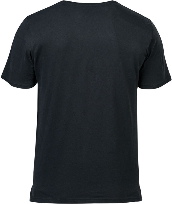 Am image of a Custom Stormtech Men's Torcello Crew Neck Tee in Black!