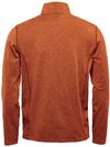 An image of a Custom Stormtech Men's Treeline Performance Quarter Zip Pullover in Rust Heather!