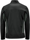Am image of a Custom Stormtech Mens Appaloosa Knit Jacket in Black/Graphite!