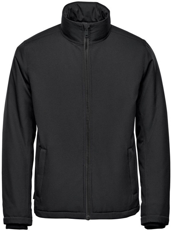 Am image of a Custom Stormtech Mens Athabasca Thermal Jacket in Black!