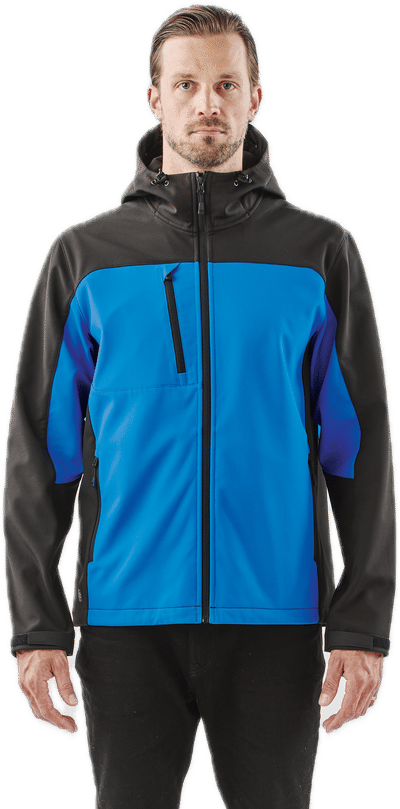 An image of a Custom Stormtech Mens Cascades Softshell Hoody!