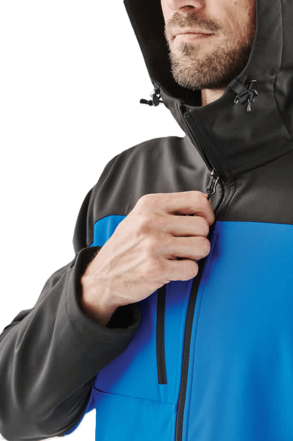An image of a Custom Stormtech Mens Cascades Softshell Hoody!