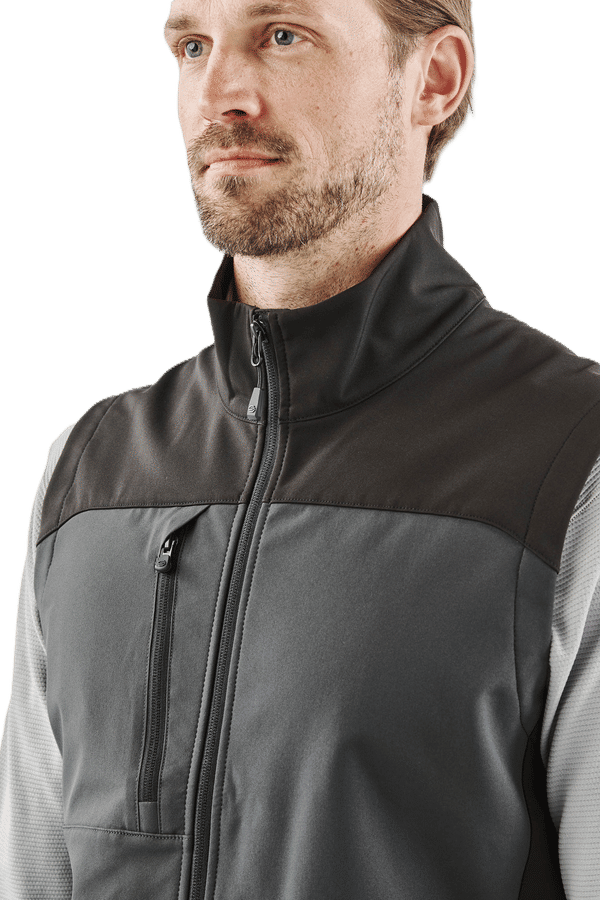 An image of a Custom Stormtech Mens Cascades Softshell Vest!
