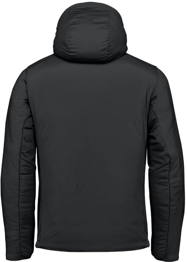 Am image of a Custom Stormtech Mens Cascadia Thermal Jacket in Black!