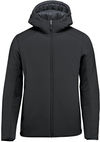 Am image of a Custom Stormtech Mens Cascadia Thermal Jacket in Black!